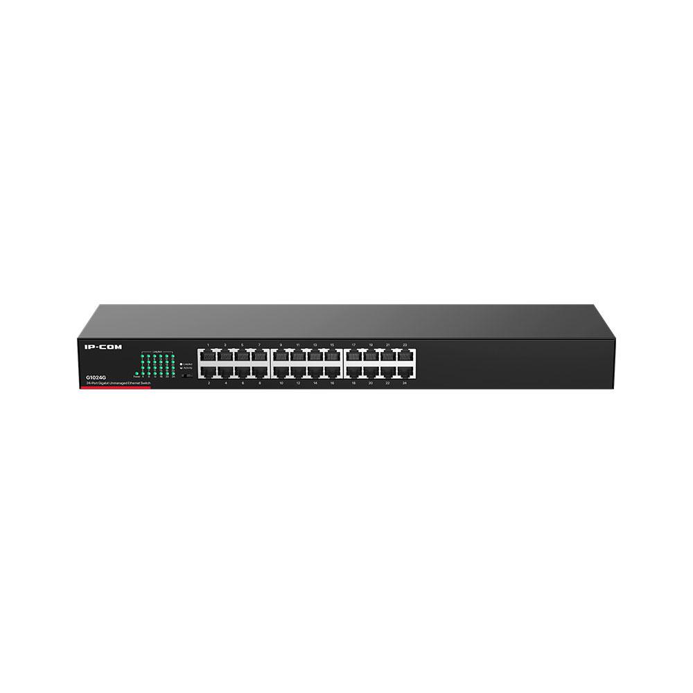 Switch 24p 10/100/1000 Gigabit No gestionable IP-COM / Carcasa metálica / G1024G