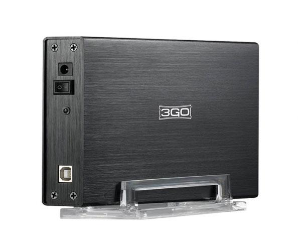 Caja externa aluminio 3.5 USB 2.0 Sata + Ide / Aluminio / 3go / Negra / HDD35BKIS