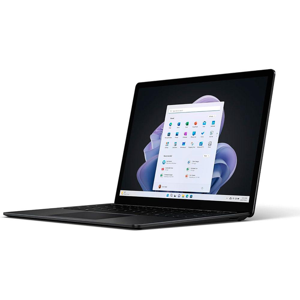 Portátil Reacondicionado MICROSOFT Surface Laptop 5 1979 13.5 / i7-12th / 16gb / 256 gb Ssd / Win 10 Pro / Teclado kit de pegatinas de conversión / Negra / Grado A"