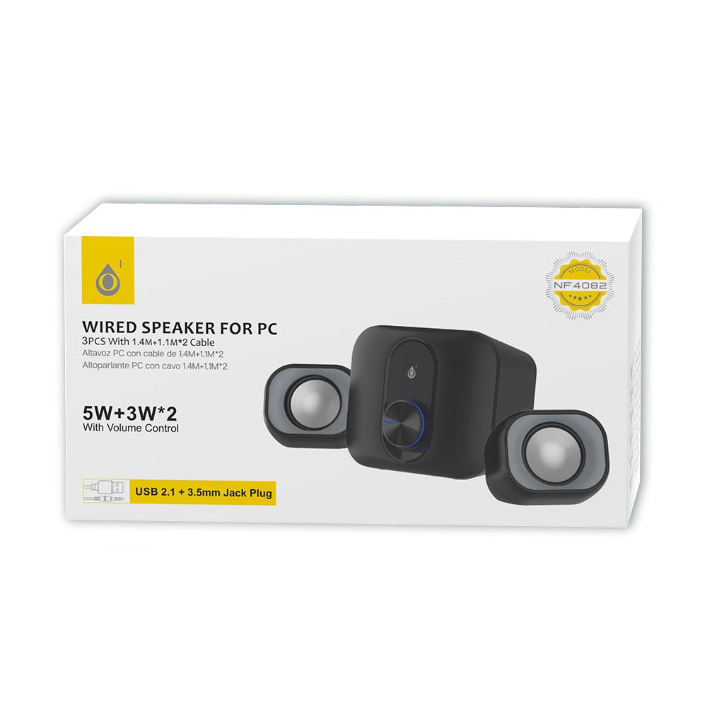 Altavoces 2.1 NF4082 / 11w / Usb 2.0 / Jack 3.5mm / Negro / One+ - Imagen 2