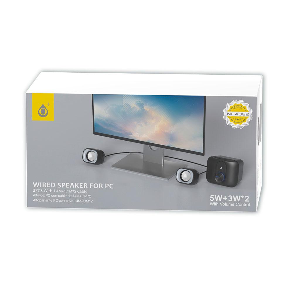 Altavoces 2.1 NF4082 / 11w / Usb 2.0 / Jack 3.5mm / Negro / One+ - Imagen 3