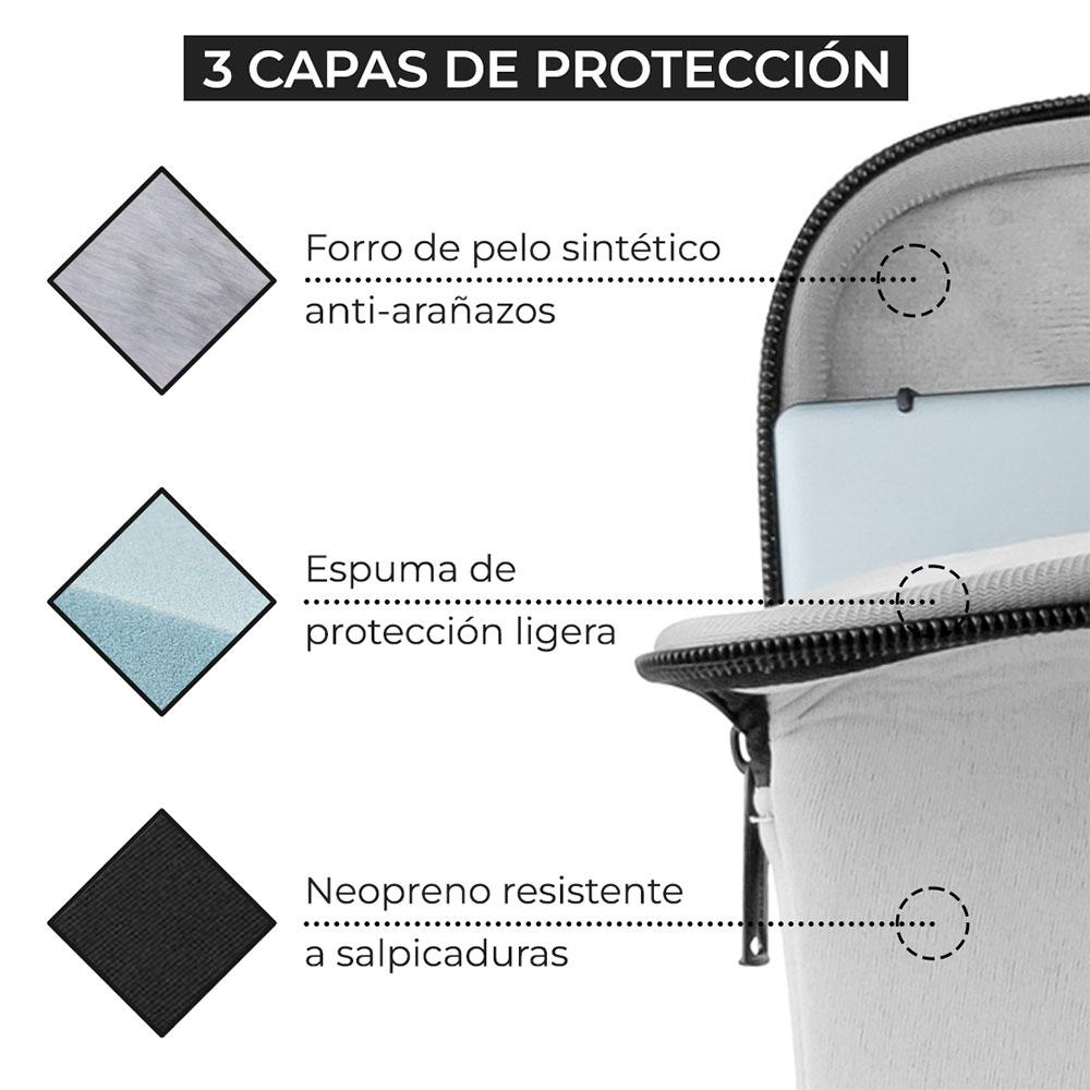 Maletin Phoenix hasta 16 / Gris / Neopreno / PHBASICS16G" - Imagen 6