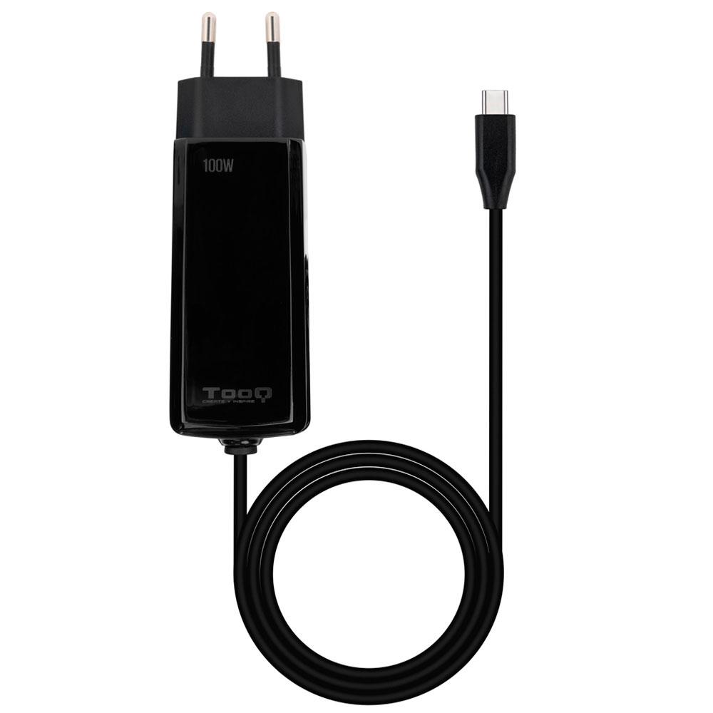 Cargador para portátil universal automático GAN 100W Type-C PD / Tooq / Negro / TQLC-USBCGAN100PD-C - Imagen 3