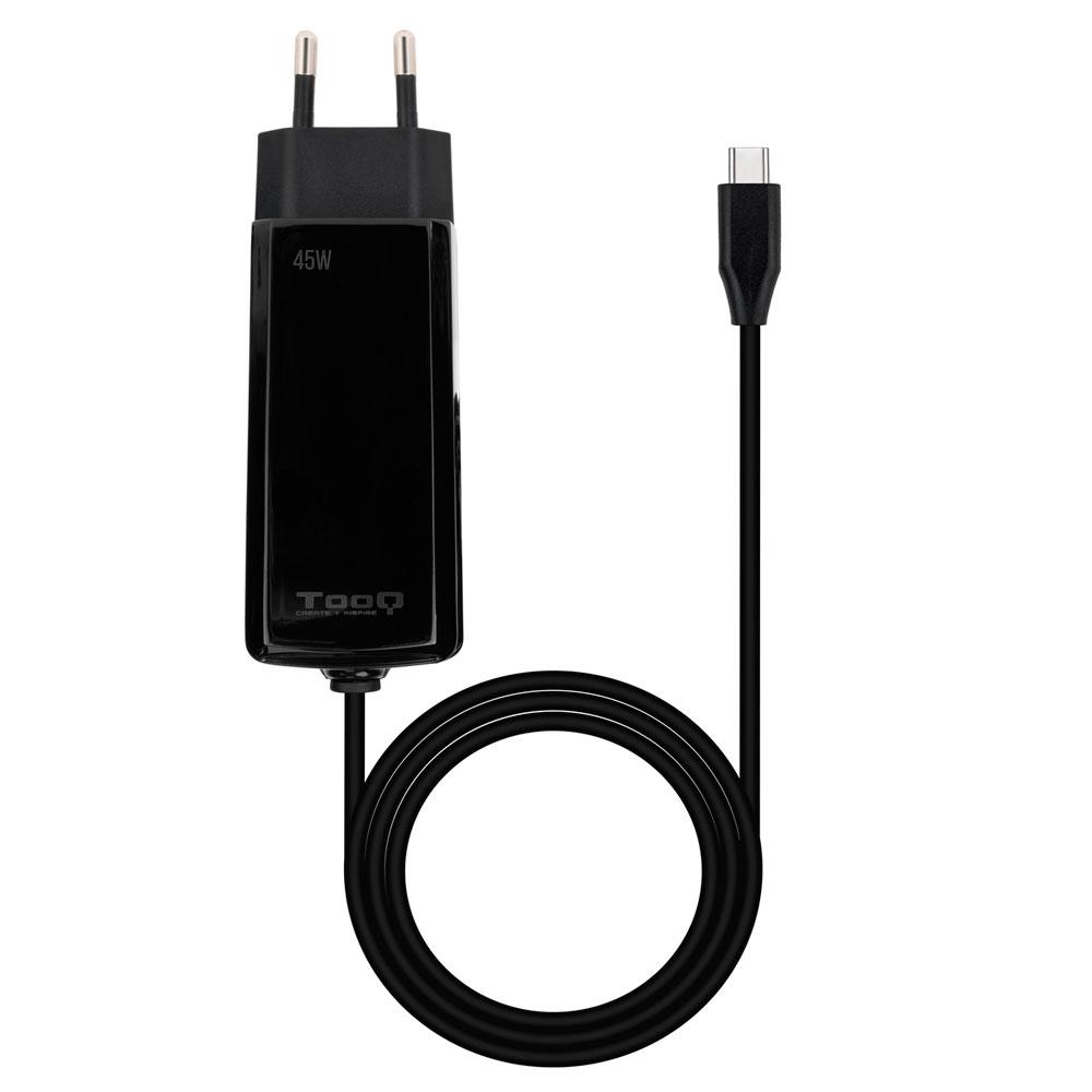 Cargador para portátil universal automático GAN 45W Type-C PD / Tooq / Negro / TQLC-USBCGAN45PD-C - Imagen 3