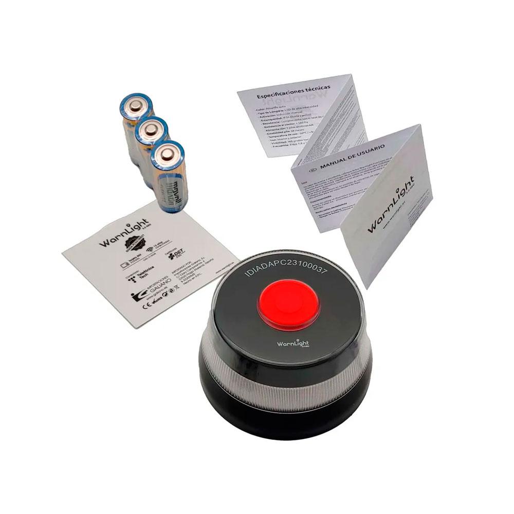 Baliza Geolocalizable para coches Warmlight 3.0 Geo / Homologada V16 / Luz Flash / Visibilidad + 1 km / IP54 - Imagen 2