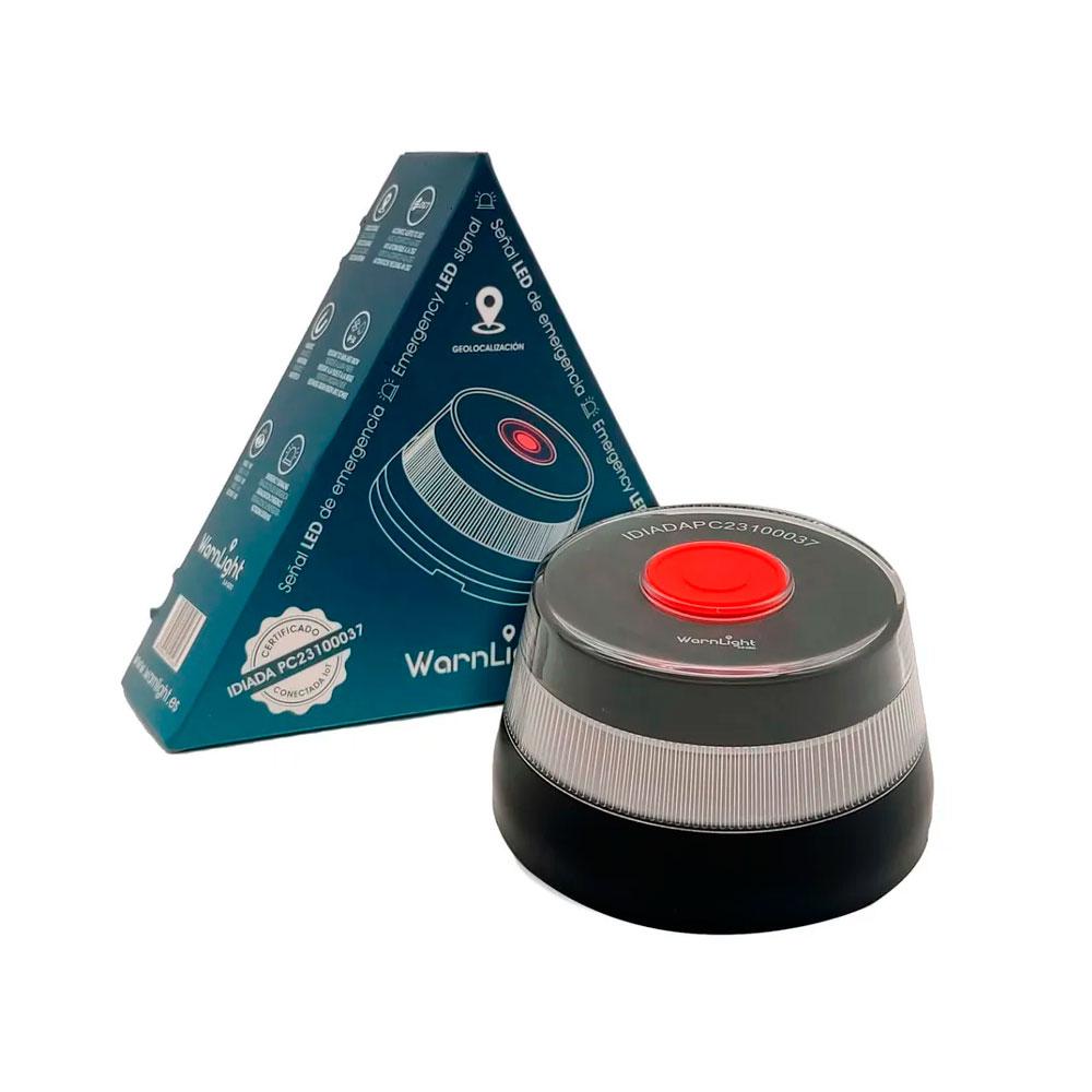 Baliza Geolocalizable para coches Warmlight 3.0 Geo / Homologada V16 / Luz Flash / Visibilidad + 1 km / IP54